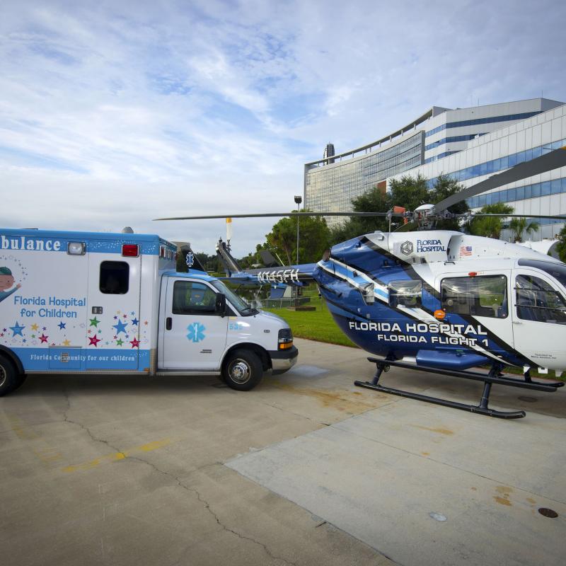 Children's Ambulance and Helicopter