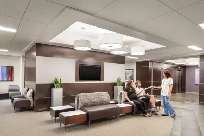 Waiting area for THH Women's floor