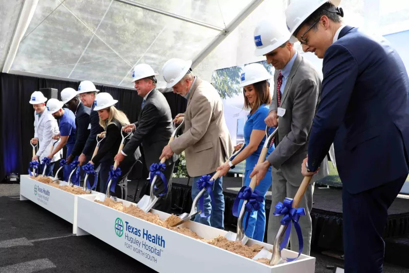 Texas Health Huguley Executives at Groundbreaking Ceremony